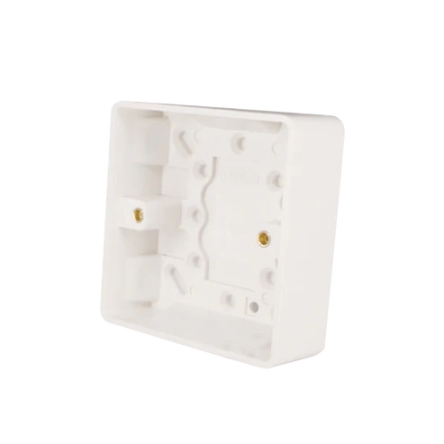 Thrion VN280 1 Gang 25mm Rounded Pattress Back Box White