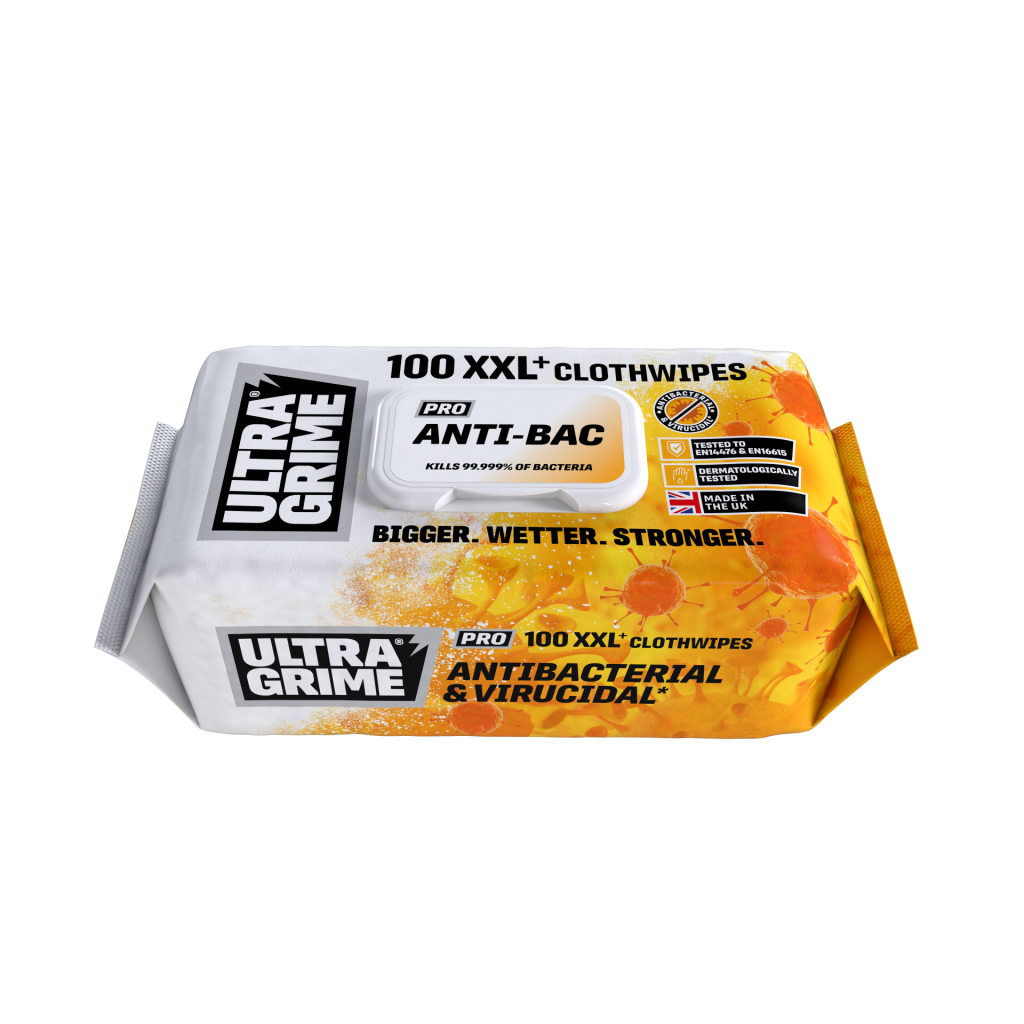 UltraGrime Pro Wipes - Anti-Bac - Pack of 100