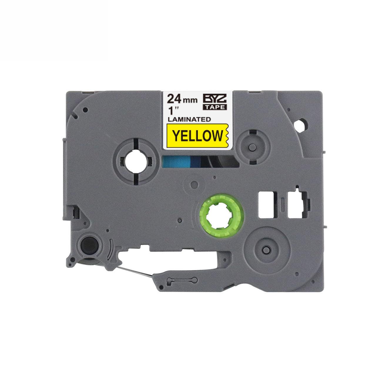 Unbranded Label Cartridge Black on Yellow