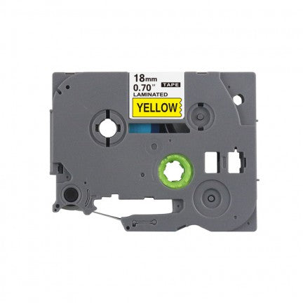 Unbranded Label Cartridge Black on Yellow