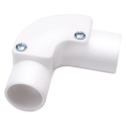 Univolt 20mm PVC Conduit Inspection Elbow White