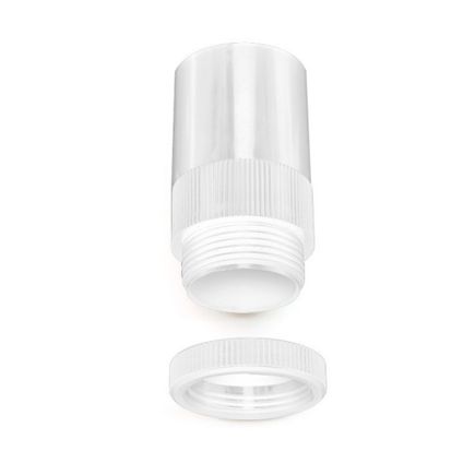 Univolt 25mm Male Adaptor with Lockring White