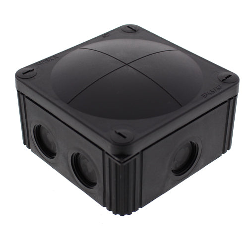 Wiska COMBI 607/5/S PVC Adaptable Box Black IP66