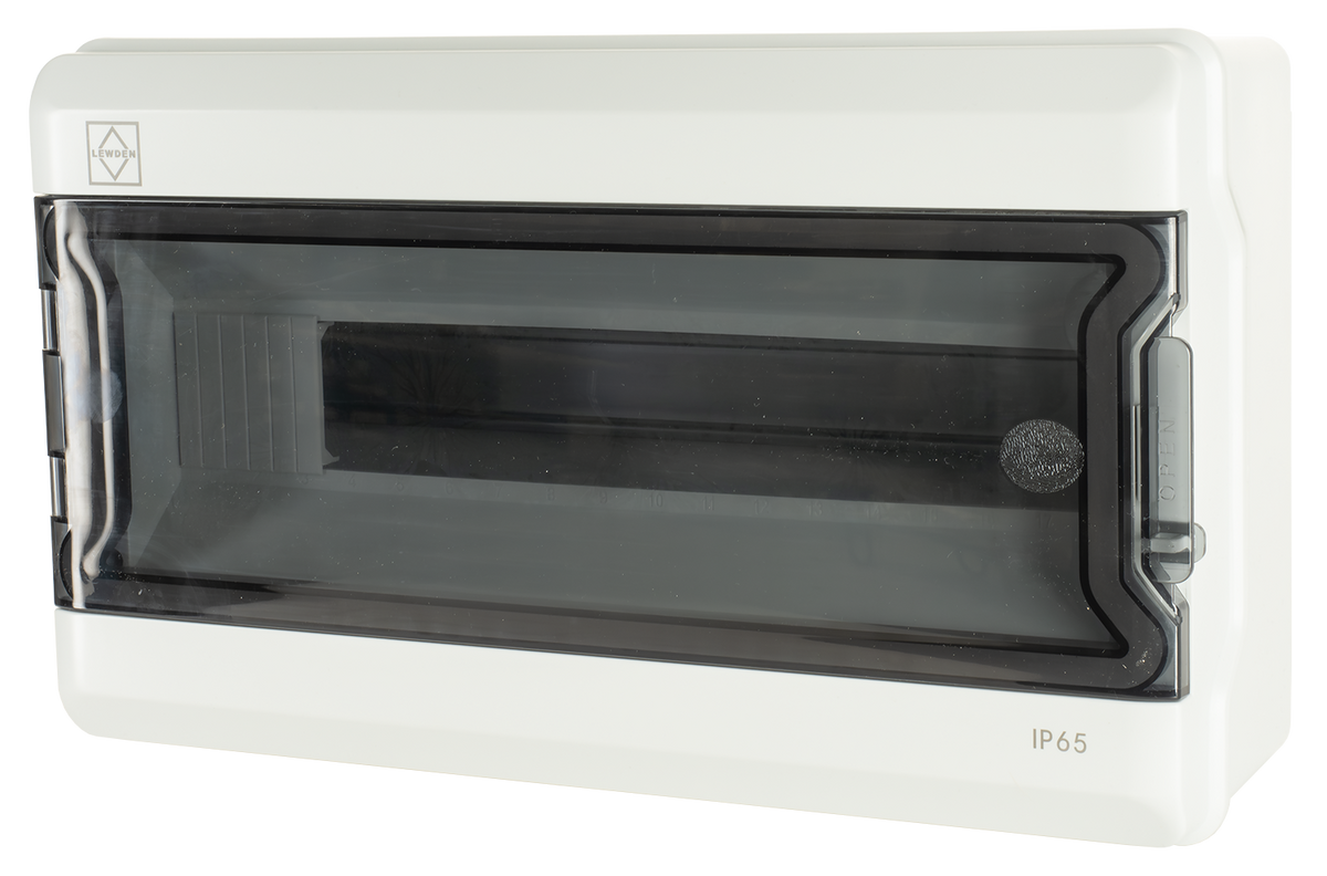 Lewden 18/65ENC 18 Module Polycarbonate IP65 Enclosure