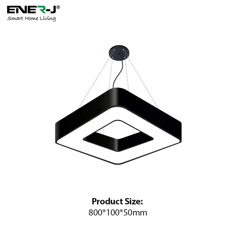 Ener-j T174 40W Hollow Square Pendant Light