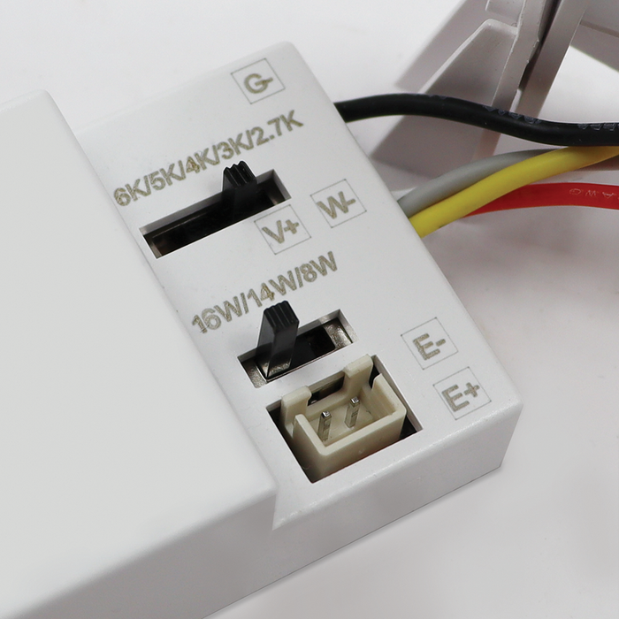 Eterna E02BAACW Orba Power and CCT Switchable IP65 Bulkhead White