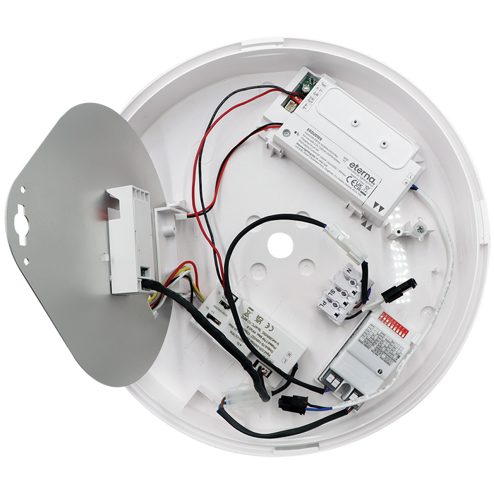 Eterna E02BAACW Orba Power and CCT Switchable IP65 Bulkhead White