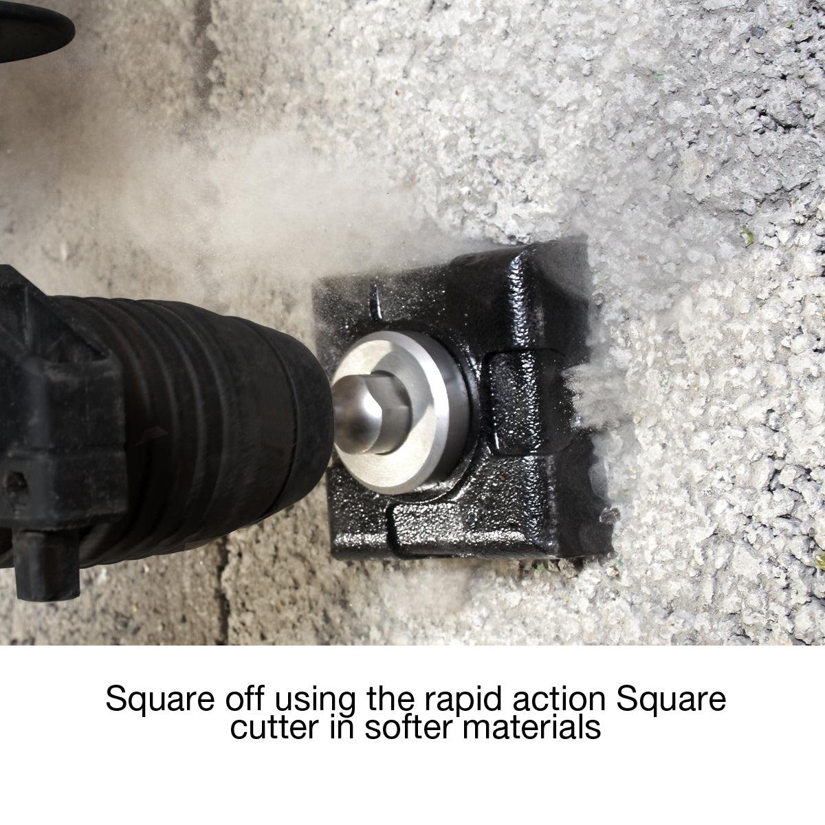 Armeg Square Cutter complete with SDS And Adaptor