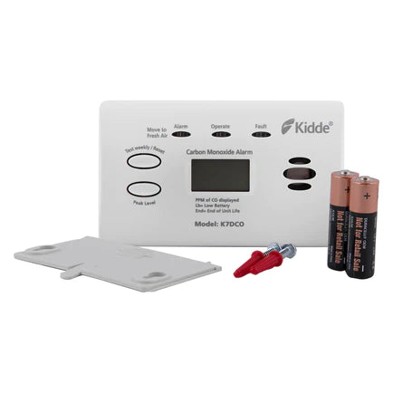 Kidde K7DCO Carbon Monoxide Alarm 10 Year Sensor Life with Digital Display