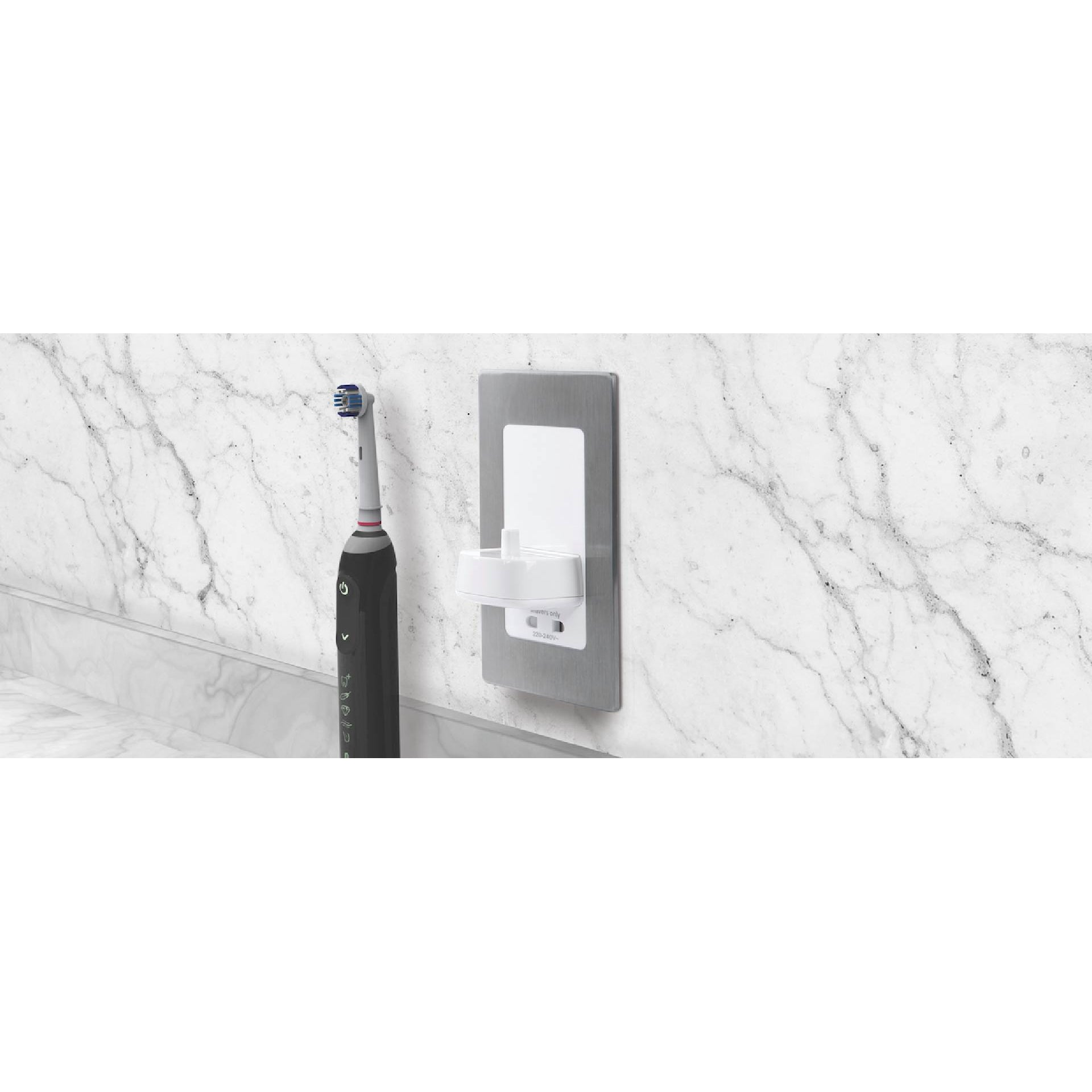 ProofVision PV12P Electric Toothbrush Charger with Shaver Socket White