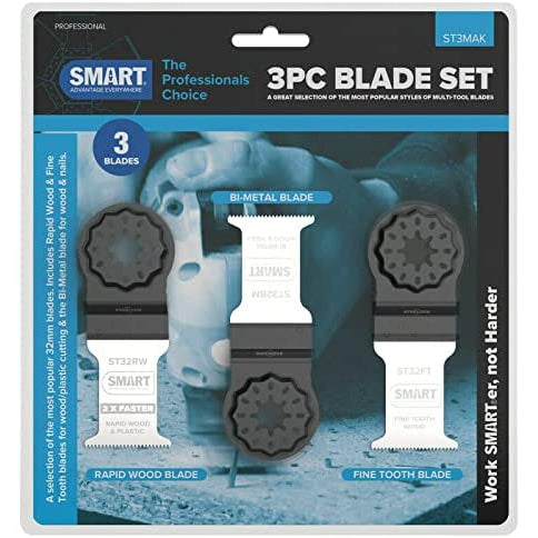 Smart ST3MAK 3 Piece Multi-Tool Blade Set
