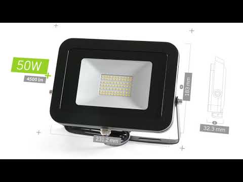 JCC JC090002 10W LED Floodlight with PIR White 4000K